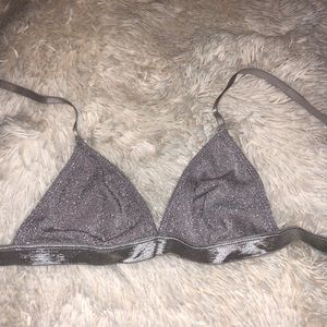 Silver Sparkle Bralette from Urban Outfitters